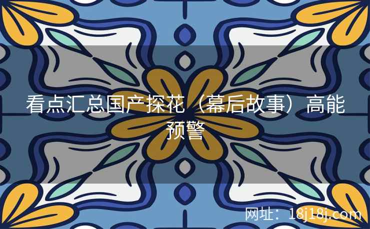 看点汇总国产探花（幕后故事）高能预警